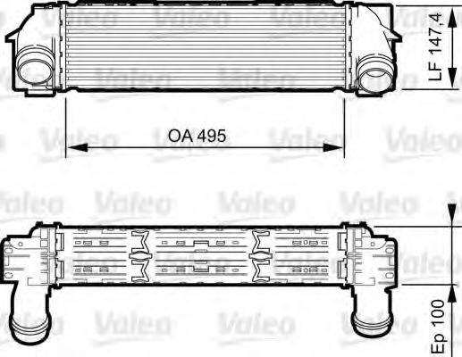 VALEO 818254 Інтеркулер