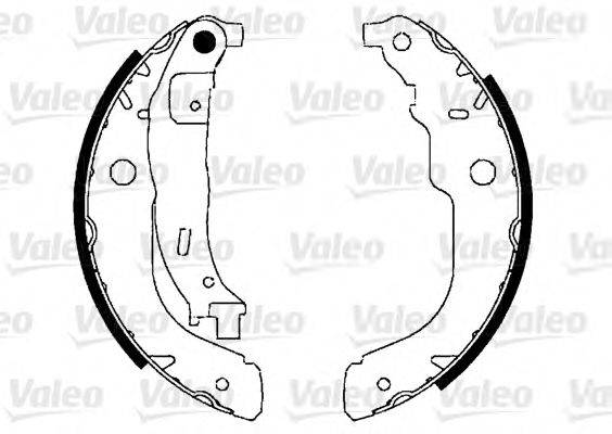 VALEO 554861 Комплект гальмівних колодок