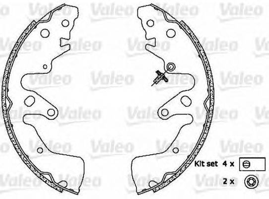 VALEO 564107 Комплект гальмівних колодок