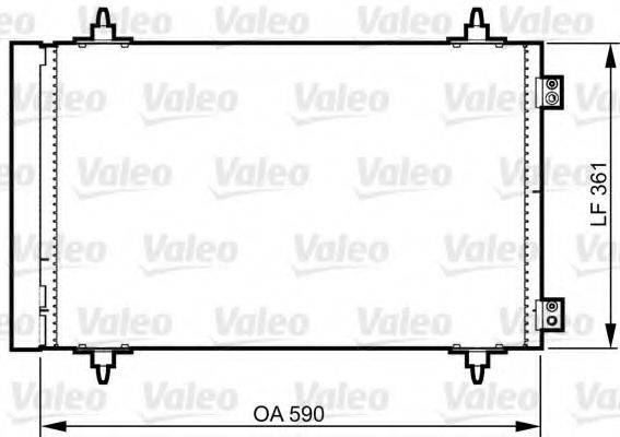 VALEO 814366 Конденсатор, кондиціонер