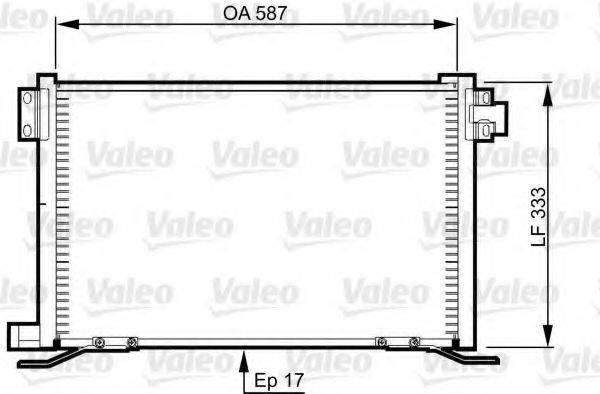 VALEO 818991 Конденсатор, кондиціонер