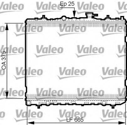 VALEO 735509 Радіатор, охолодження двигуна