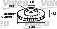 VALEO 197148 гальмівний диск