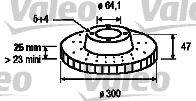 VALEO 197144 гальмівний диск