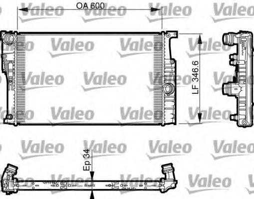 VALEO 735456 Радіатор, охолодження двигуна