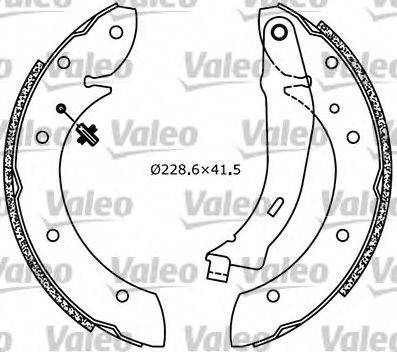 VALEO 554706 Комплект гальмівних колодок