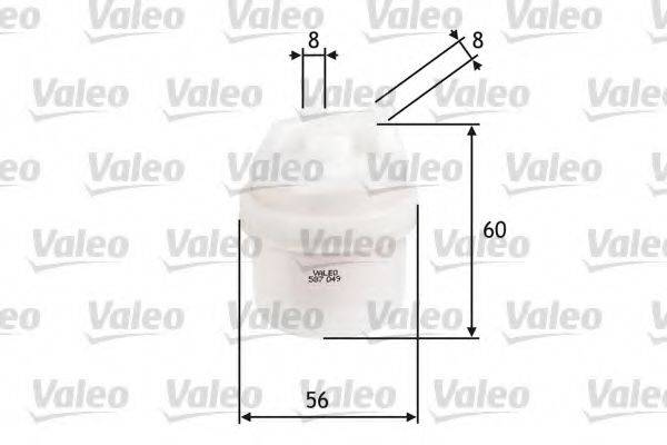 VALEO 587049 Паливний фільтр