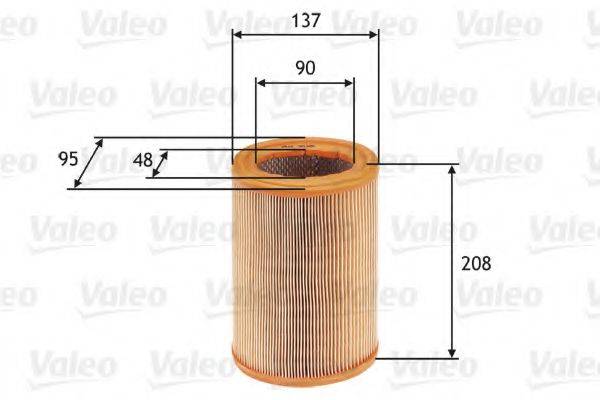 VALEO 585608 Повітряний фільтр