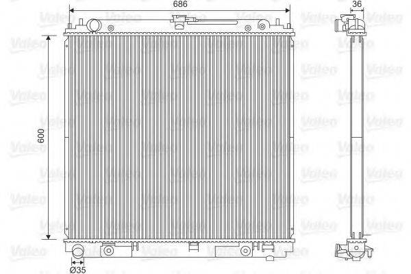 VALEO 701610 Радіатор, охолодження двигуна