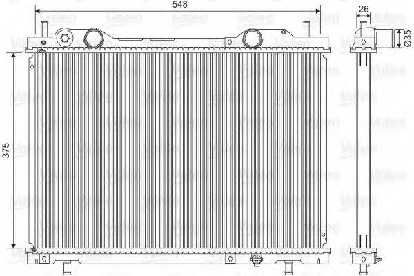 VALEO 731972 Радіатор, охолодження двигуна