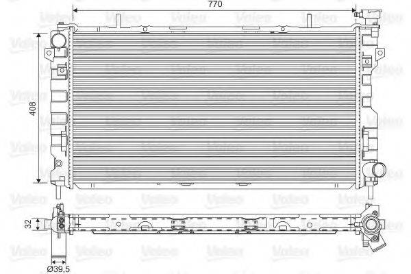 VALEO 734440 Радіатор, охолодження двигуна