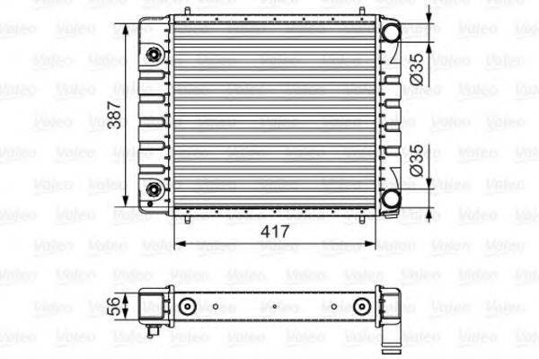 VALEO 701546 Радіатор, охолодження двигуна