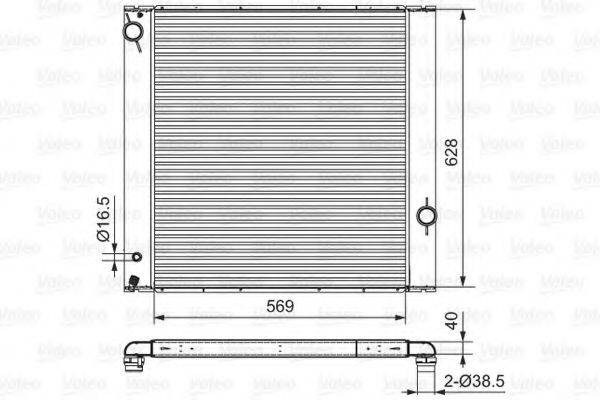 VALEO 701547 Радіатор, охолодження двигуна