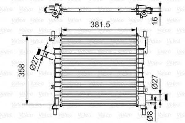 VALEO 735478 Радіатор, охолодження двигуна