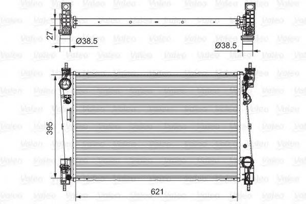 VALEO 701655 Радіатор, охолодження двигуна