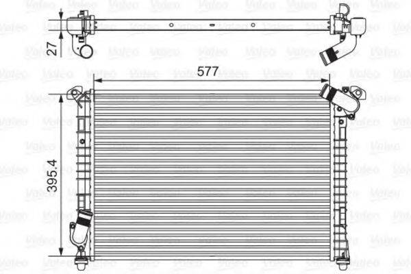 VALEO 734328 Радіатор, охолодження двигуна