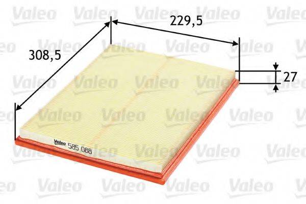 VALEO 585088 Повітряний фільтр