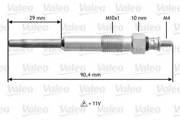 VALEO 345101 Свічка розжарювання