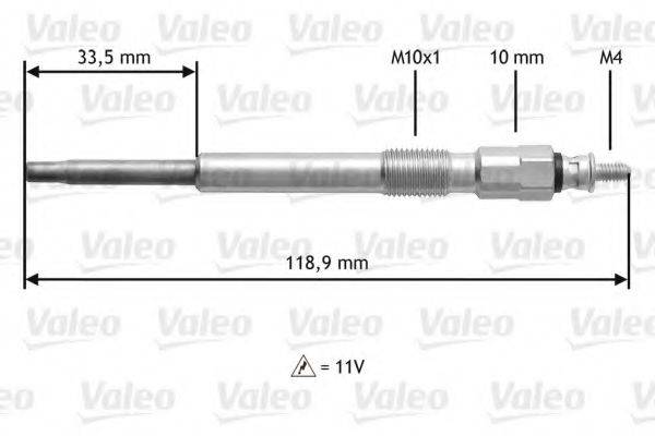 VALEO 345152 Свічка розжарювання