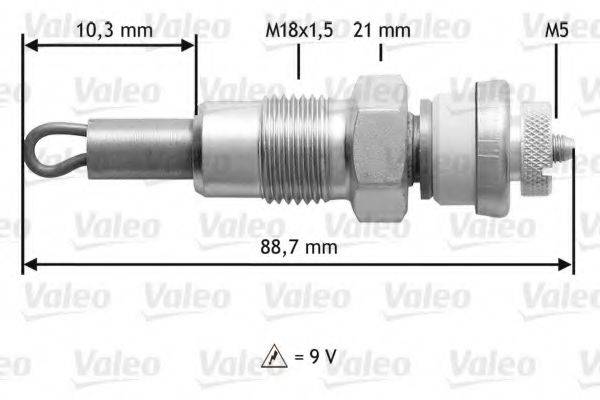 VALEO 345156 Свічка розжарювання