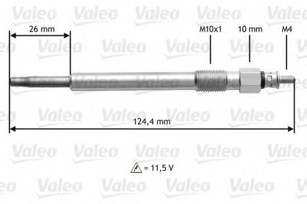 VALEO 345162 Свічка розжарювання