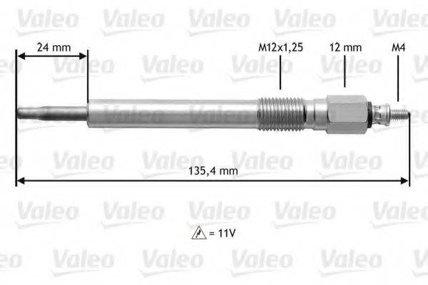 VALEO 345178 Свічка розжарювання