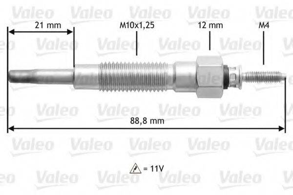 VALEO 345213 Свічка розжарювання