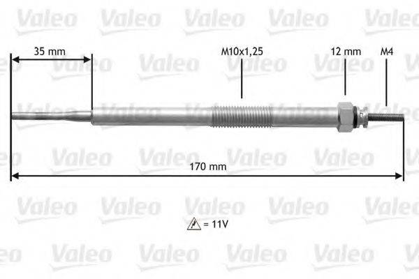 VALEO 345216 Свічка розжарювання