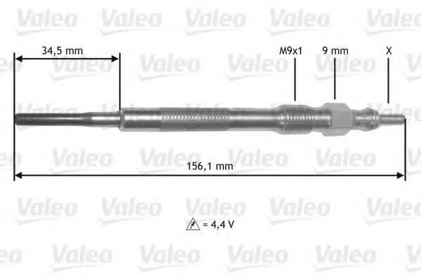 VALEO 345219 Свічка розжарювання