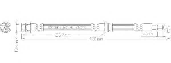 REMKAFLEX 6051 Гальмівний шланг