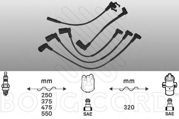 BOUGICORD 2497 Комплект дротів запалювання