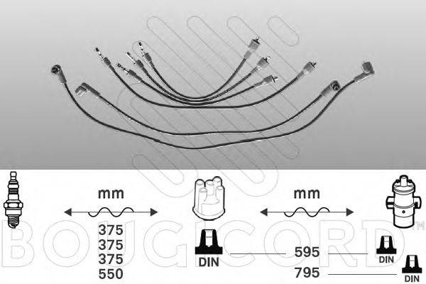 BOUGICORD 3339 Комплект дротів запалювання