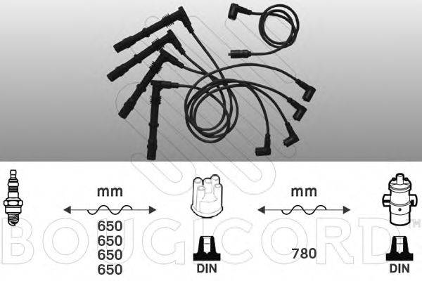 BOUGICORD 9828 Комплект дротів запалювання