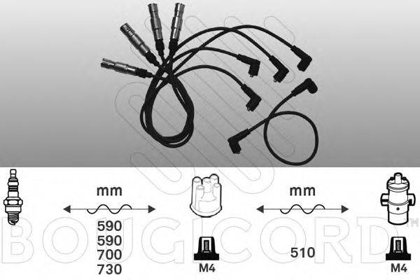 BOUGICORD 9870 Комплект дротів запалювання