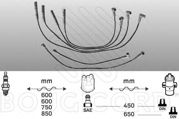 BOUGICORD 4121 Комплект дротів запалювання