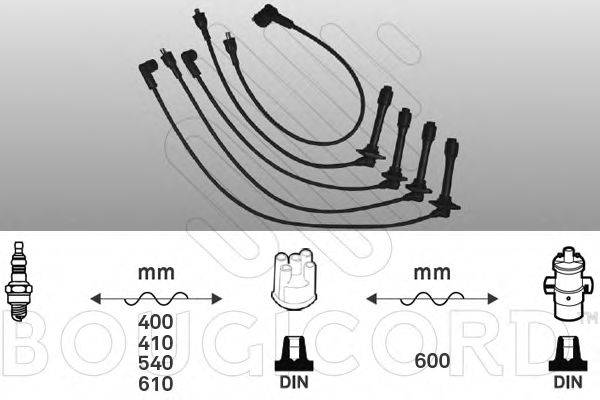 BOUGICORD 4167 Комплект дротів запалювання