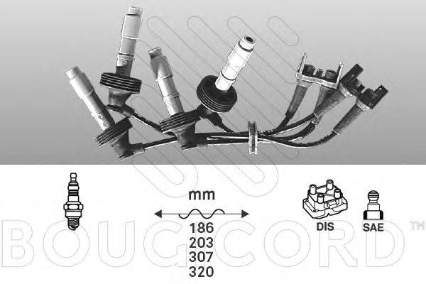 BOUGICORD 6462 Комплект дротів запалювання