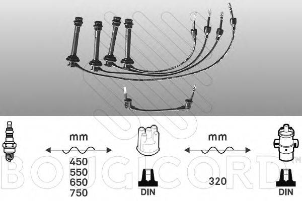 BOUGICORD 7144 Комплект дротів запалювання