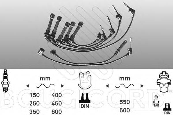 BOUGICORD 7174 Комплект дротів запалювання