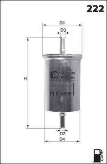 MECAFILTER ELE6111 Паливний фільтр