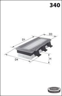 MECAFILTER ELP9449 Повітряний фільтр