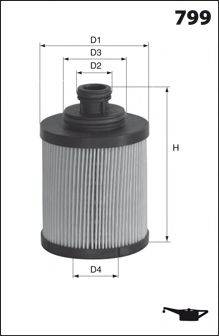 MECAFILTER ELH4390 Масляний фільтр