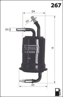 MECAFILTER ELE6069 Паливний фільтр