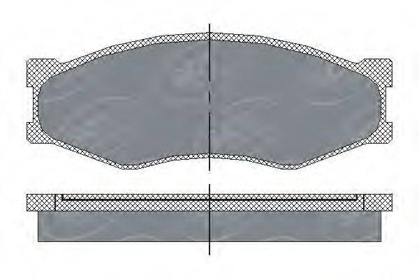 SCT GERMANY SP119PR Комплект гальмівних колодок, дискове гальмо