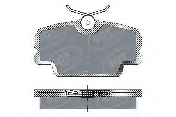 SCT GERMANY SP141PR Комплект гальмівних колодок, дискове гальмо