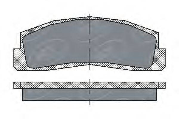 SCT GERMANY SP179PR Комплект гальмівних колодок, дискове гальмо
