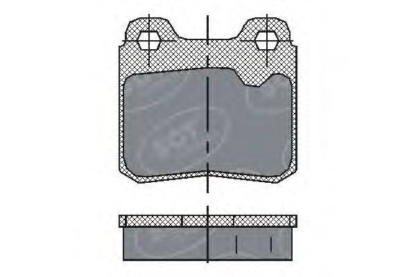 SCT GERMANY SP193PR Комплект гальмівних колодок, дискове гальмо