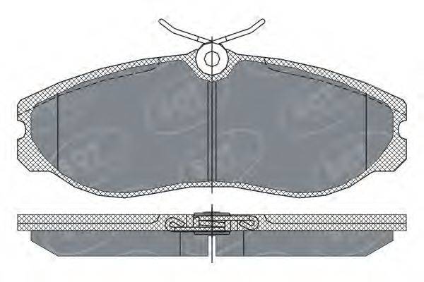 SCT GERMANY SP257PR Комплект гальмівних колодок, дискове гальмо
