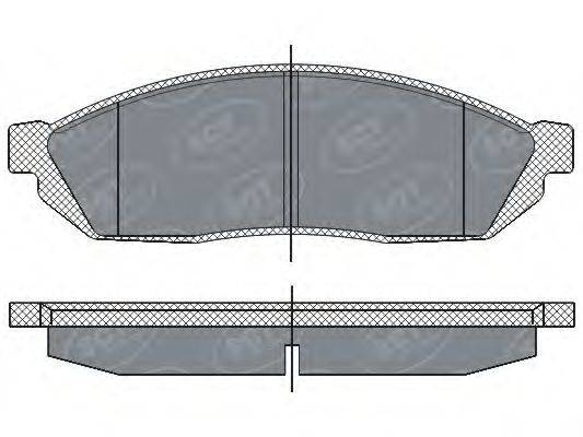 SCT GERMANY SP265PR Комплект гальмівних колодок, дискове гальмо