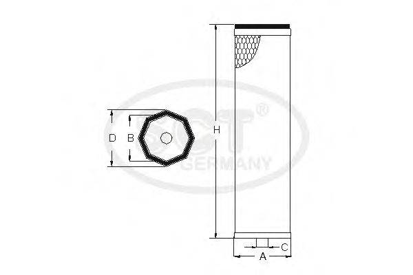 SCT GERMANY SW3847 Фільтр додаткового повітря